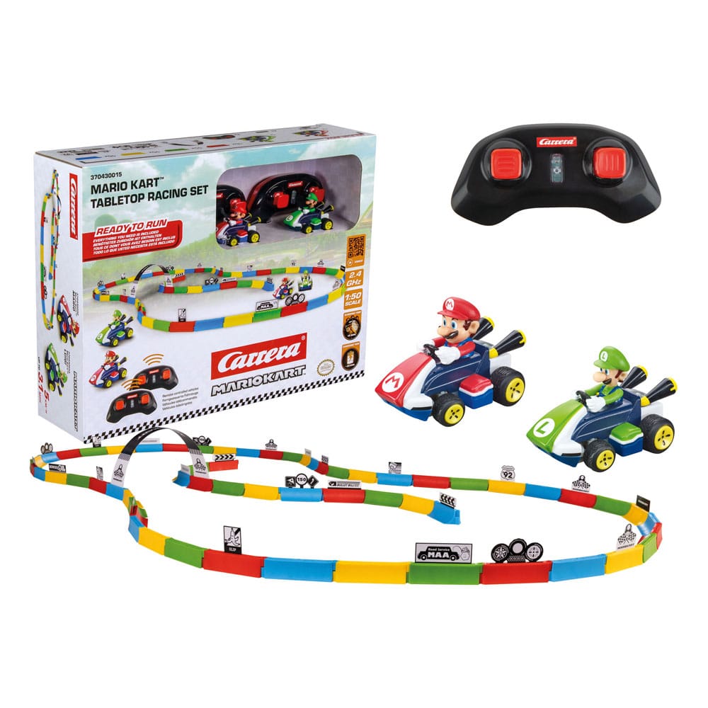 Super Mario Kart RC Remote Controlled Car 1/43 2.4GHz Tabletop Racing Set Mario